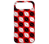 Custodia per iPhone Air White Red Black Ovals Circle Dots Garlic Onion 1960s Pattern