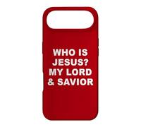 Custodia per iPhone Air Who is JESUS? My LORD & Savior - Christian Faith Baptism RED