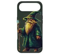 Custodia per iPhone Air Wise Wizard in stile retrò pixel art per bambini, ragazze e ragazzi
