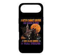 Custodia per iPhone Air Witch On Wine She Needs A Bull Terrier Dog Halloween Costume
