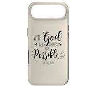 Custodia per iPhone Air With God All Things Are Possible Bible Verse Faith Women