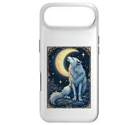 Custodia per iPhone Air Wolf Howling Moon Celestial Mystical Nature Gothic Animal