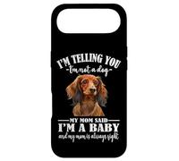 Custodia per iPhone Air Womens Girls Mom Says Im A Baby Long Haired Dachshund Lover