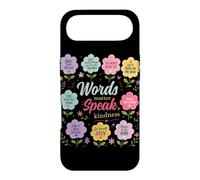 Custodia per iPhone Air Words Matter Speak Gentilezza Grafica floreale positiva
