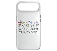 Custodia per iPhone Air Work Hard Trust in God Jesus Bible Verse Christian Scripture