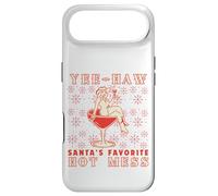Custodia per iPhone Air Yee-Haw, Santa's Favorite Hot Mess Funny Western Cowgirl Chr