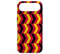 Custodia per iPhone Air Yellow Black Red Belgium Tricolor Horizontal Zigzag Pattern