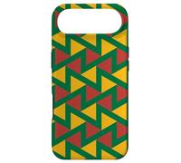 Custodia per iPhone Air Yellow Green Red Lithuania Tricolor Zigzag Triangle Pattern