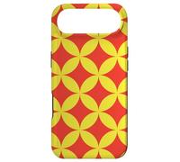 Custodia per iPhone Air Yellow Red Circles Ovals Curves Chinese Wave Retro Pattern