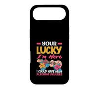 Custodia per iPhone Air Your Lucky Im Here Playing Ukulele Divertente Musicista hawaiano