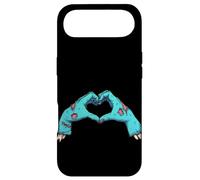 Custodia per iPhone Air Zombie Hand Shape a Heart, Halloween Zombie Valentine's Love