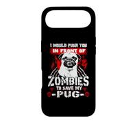 Custodia per iPhone Air Zombies To Save My Pug Funny Dog Lover For Halloween