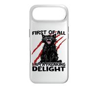 Custodia per iPhone Air Zoomies gatto gatto nero caos graffio sarcasmo mostruoso