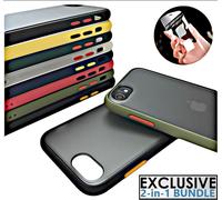 Custodia Per IPHONE Se 2 (2020) Liquid Silicone + Temprato Vetro Proteggi