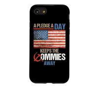 Custodia per iPhone SE (2020) / 7/8 A Pledge A Day Keeps The Commies Away American Flag America