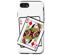 Custodia per iPhone SE (2020) / 7/8 Ace & Queen of Diamonds 21st Birthday Twenty One Years Old