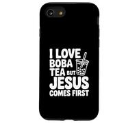 Custodia per iPhone SE (2020) / 7/8 Adoro il tè Boba ma Gesù viene prima dichiarazione
