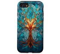 Custodia per iPhone SE (2020) / 7/8 Albero Natura Amante Stained Spiritual