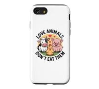 Custodia per iPhone SE (2020) / 7/8 Ama gli animali non li mangiano vegano