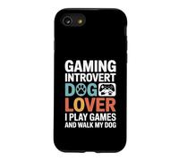 Custodia per iPhone SE (2020) / 7/8 Amante dei cani introverso gioco Gioco e cammino il mio cane