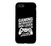 Custodia per iPhone SE (2020) / 7/8 Amante dei cani introverso gioco Gioco e cammino il mio cane