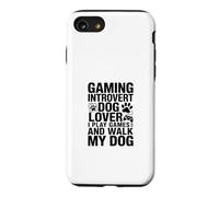 Custodia per iPhone SE (2020) / 7/8 Amante dei cani introverso gioco Gioco e cammino il mio cane
