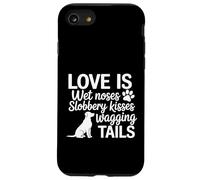 Custodia per iPhone SE (2020) / 7/8 Amore Bagnato Nasi Slobbery Baci Scodinzolante Code Amante dei cani