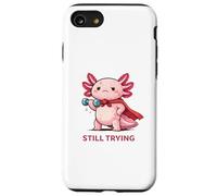 Custodia per iPhone SE (2020) / 7/8 Ancora provando | Simpatico supereroe Axolotl Gym Motivazione