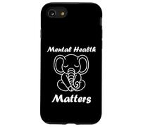 Custodia per iPhone SE (2020) / 7/8 Animal Brain Illness quote elephant Mental health matters