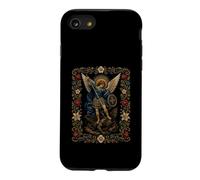Custodia per iPhone SE (2020) / 7/8 Arcangelo Michele Floreale Medievale Icona Sacra Arte devozionale