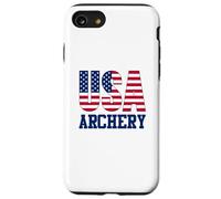 Custodia per iPhone SE (2020) / 7/8 Archery Sports Fan American Flag