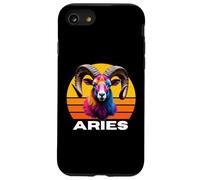 Custodia per iPhone SE (2020) / 7/8 Ariete L'oroscopo Ariete, Astrologia Ariete, T-shirt Ram multicolore