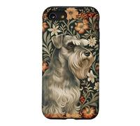 Custodia per iPhone SE (2020) / 7/8 Arte floreale vintage Schnauzer sale e pepe