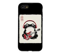 Custodia per iPhone SE (2020) / 7/8 Arte giapponese Grumpy Frog Chitarrista Rock N Roll Woodblock