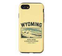 Custodia per iPhone SE (2020) / 7/8 Arte Vintage con Typography del Wyoming