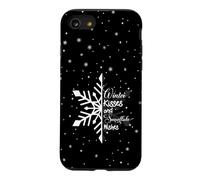 Custodia per iPhone SE (2020) / 7/8 Baci invernali e auguri di fiocchi di neve, simpatica