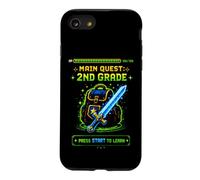 Custodia per iPhone SE (2020) / 7/8 Back to School Main Quest 2nd Grade Videogioco di seconda elementare