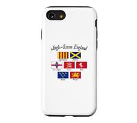 Custodia per iPhone SE (2020) / 7/8 Bandiera anglosassone regni d'Inghilterra scritta nera