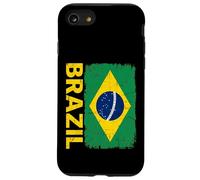 Custodia per iPhone SE (2020) / 7/8 Bandiera vintage del Brasile invecchiata