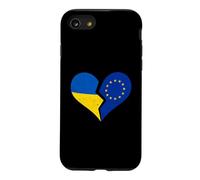 Custodia per iPhone SE (2020) / 7/8 Bandiere Ucraina e UE - Cuore spezzato angosciato Unione europea
