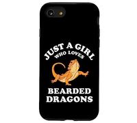 Custodia per iPhone SE (2020) / 7/8 Bearded Dragon Pet Lizard Reptile Animal Gift Black
