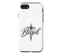 Custodia per iPhone SE (2020) / 7/8 Beata Fede Cristiana Croce Script Parola