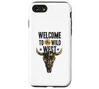 Custodia per iPhone SE (2020) / 7/8 Benvenuti al Wild West Bull Skull Vintage Western Logo