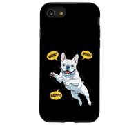 Custodia per iPhone SE (2020) / 7/8 Bianco Francese Bulldog Pop Art Comico Illustrazione
