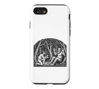 Custodia per iPhone SE (2020) / 7/8 Bigfoot Comunicare con l'uomo Natura Vintage Art