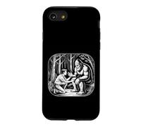 Custodia per iPhone SE (2020) / 7/8 Bigfoot Comunicare con l'uomo Natura Vintage Art