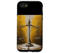 Custodia per iPhone SE (2020) / 7/8 Bilancia di giustizia Legge Astratto Grafico