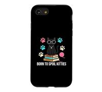 Custodia per iPhone SE (2020) / 7/8 Black Cat Lover Born To Spoil Kitties