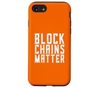 Custodia per iPhone SE (2020) / 7/8 Block Chains Matter Decentralizzazione BTC Crypto Blockchain