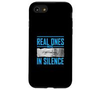 Custodia per iPhone SE (2020) / 7/8 Blu Colore Reale Quelli Muovono In Silenzio Grafica Blu